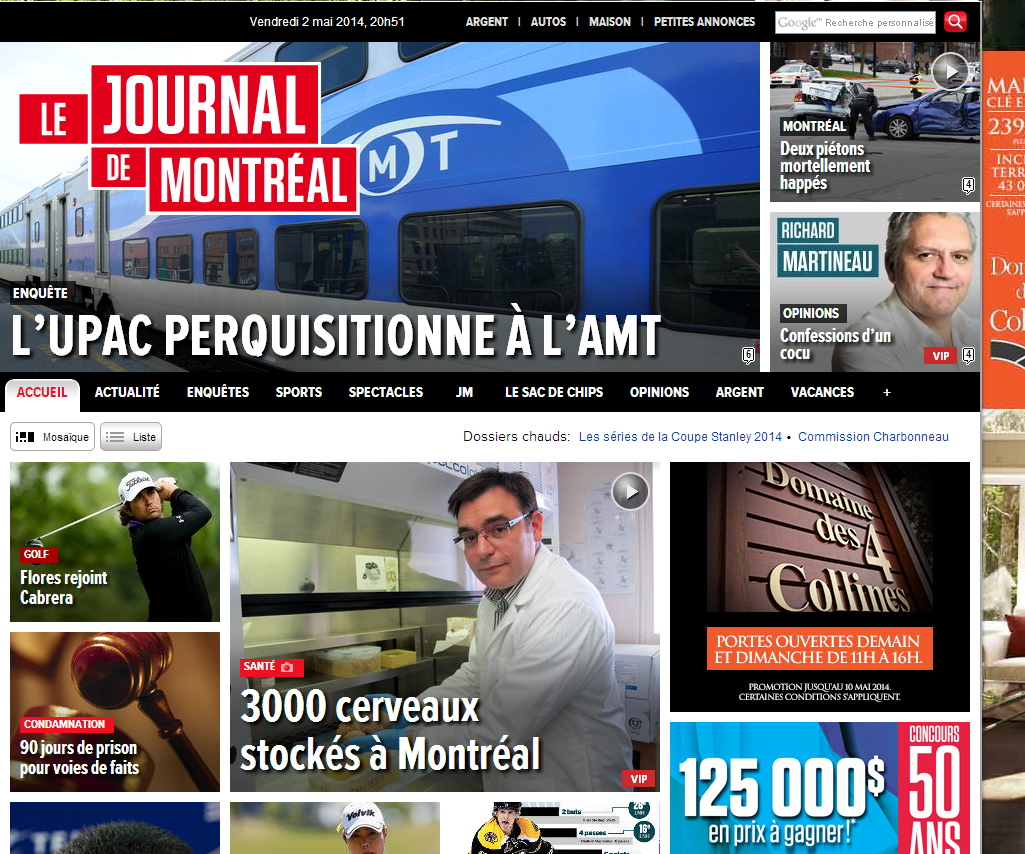 Journal de Montréal cover